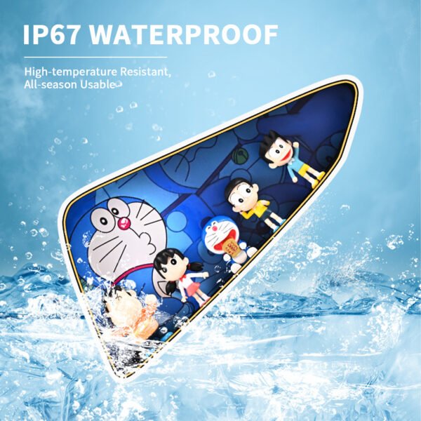 Rear Triangle Window Modified Ornament, Light-Up DIY Ambient Light