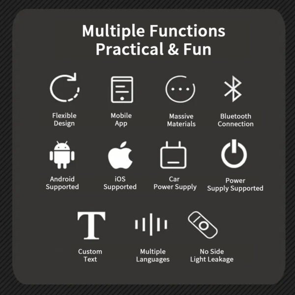 翻译 Customizable LED Flexible Screen for Car Quarter Windows