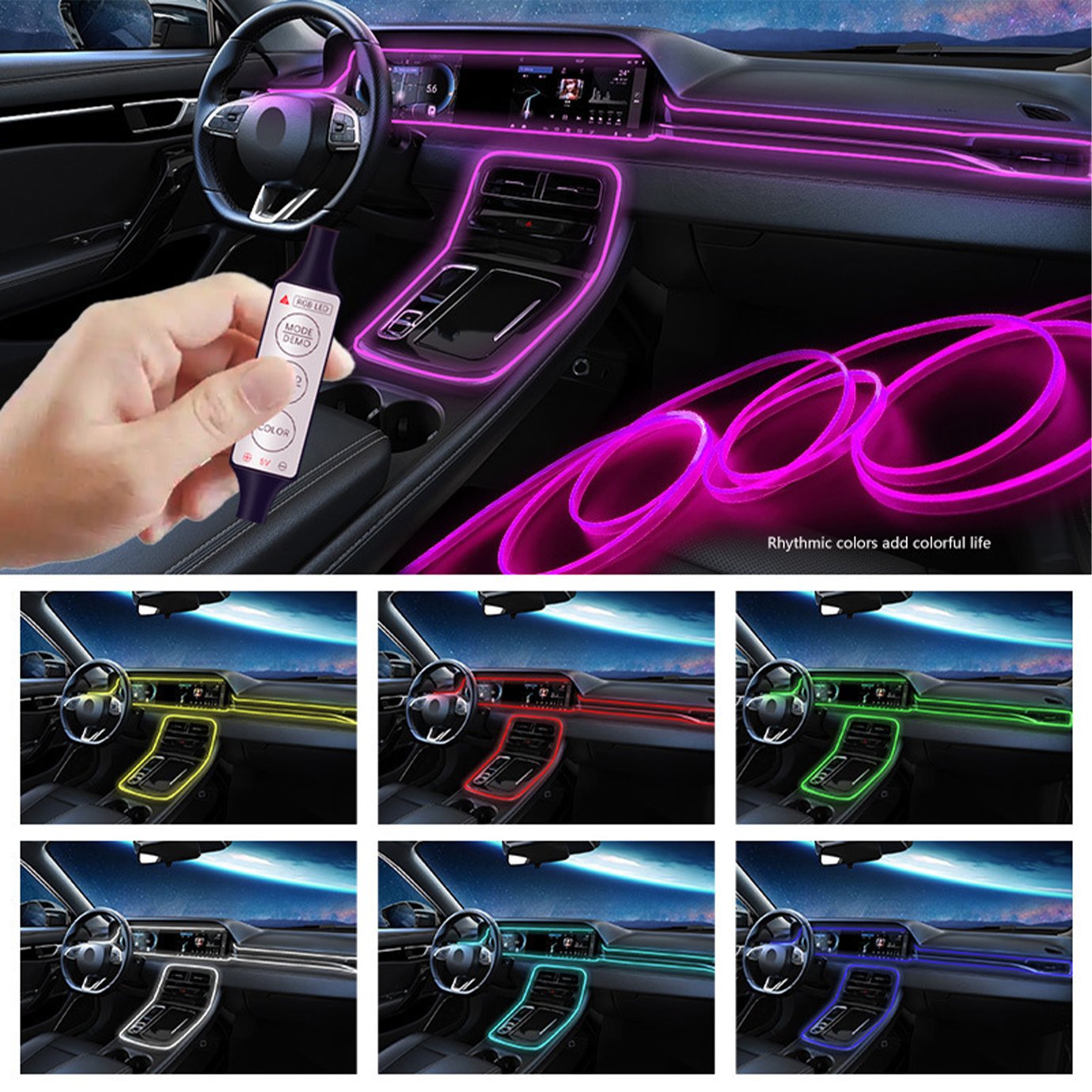 Car Interior LED Strip Lights
