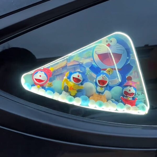 Custom Rear Quarter Window Pink Bear Edition