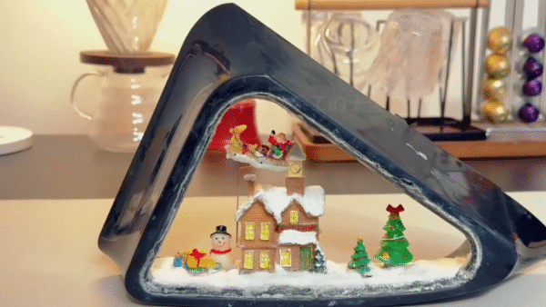 Rear Triangle Window Modified Ornament, Light-Up DIY Ambient Light