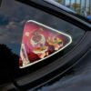 Customized Rear Triangle Window with Pink Berry Bea